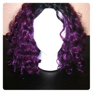 🆒SALE🆕 Virgin Purple Ombre Curly Synthetic Wig